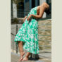 Sky - Green & White Prints