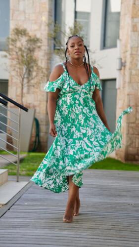 Rachel - Green  White Print 1