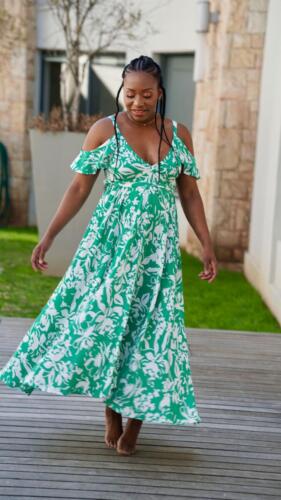 Rachel - Green  White Print 3